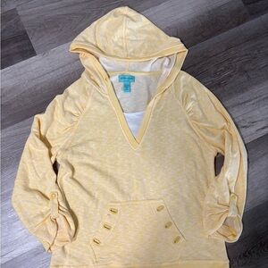 Silver Jeans Yellow and Cream Knit Top